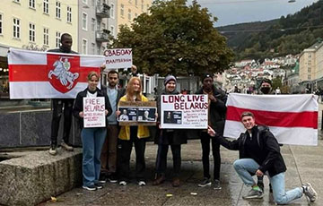 В Норвегии студенты организовали акцию солидарности с белорусами