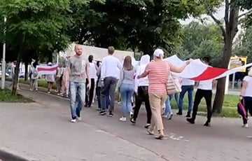 Фрунзенский район Минска вышел на марш солидарности