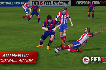 Футбольный симулятор FIFA 15 пришелся по вкусу пользователям App Store