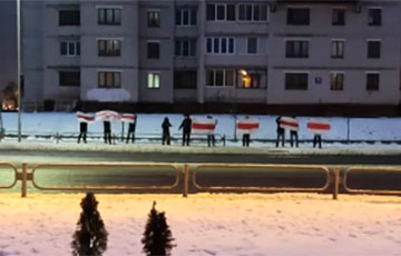 Новополоцк вышел на акцию солидарности еще затемно