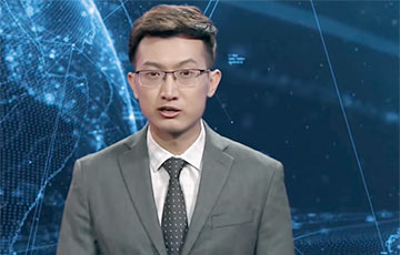 Видеофакт: В Китае показали первого телеведущего-робота