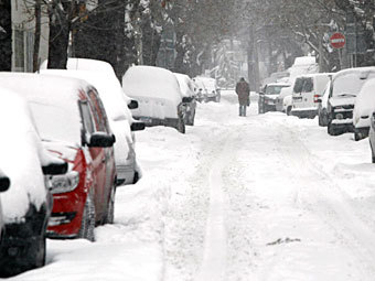 В Белграде парковки стали бесплатными из-за снега