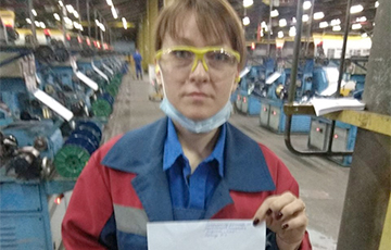 Смелая работница БМЗ присоединилась к стачке