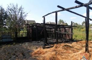 В сгоревшем  сарае в Минске обнаружен труп