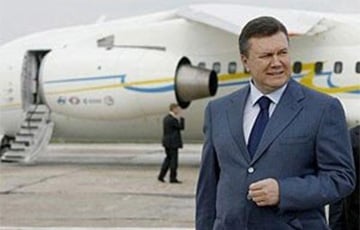 Самолет Януковича вылетел из Минска