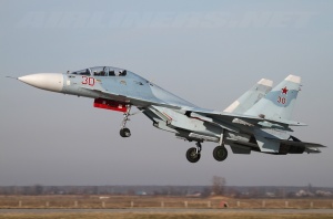 Первые два боевых истребителя Су-30 СМ приземлились в Барановичах