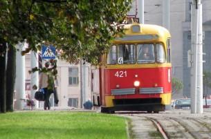 В Минске столкнулись два трамвая
