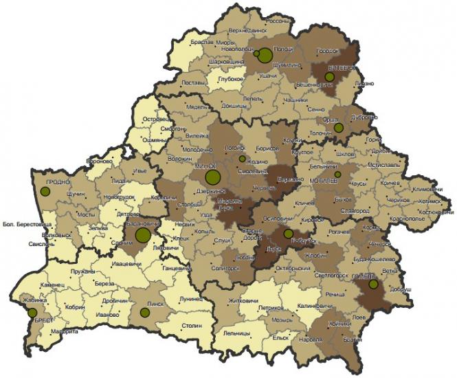 Криминальная карта Беларуси