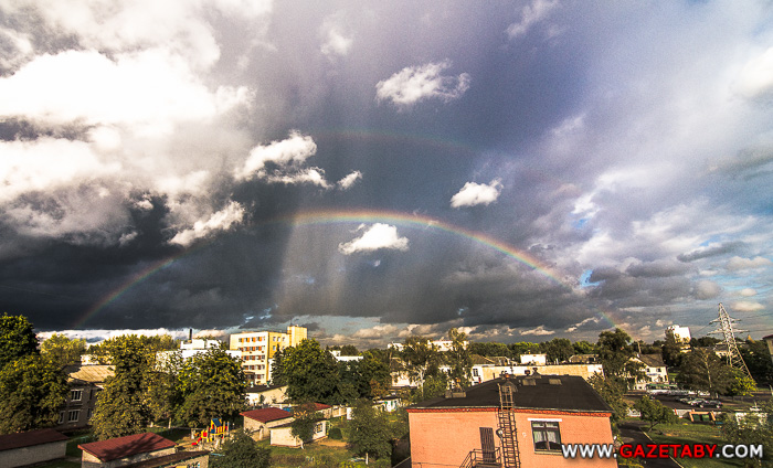 Фотофакт: Двойная радуга в Минске