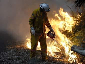 Лесные пожары на западе Австралии вышли из-под контроля