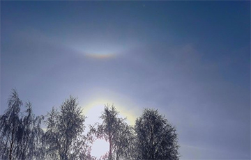 Редкое явление: над Беларусью заметили солнечное и лунное гало