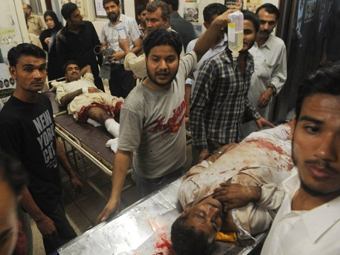 В игорном притоне на юге Пакистана произошел взрыв