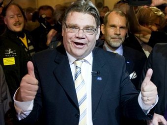 "Истинные финны" заняли третье место на выборах в Финляндии