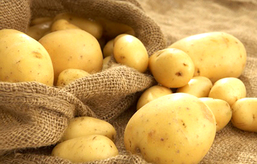 Фотофакт: На минской Комаровке продают картошку по баснословным ценам