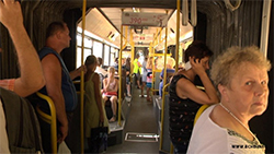 Жители Борисова жалуются на жару в автобусах