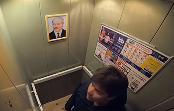 Как белорусы отреагировали на портрет Лукашенко в лифте