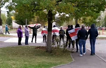 Лидские партизаны вышли на протест