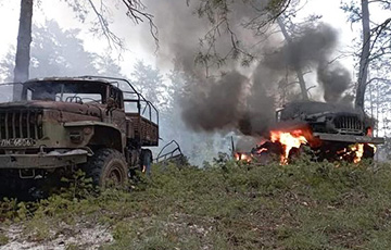 Украинские воины уничтожили танк и БМП оккупантов