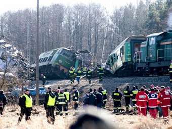 В столкновении поездов в Польше обвинили диспетчера