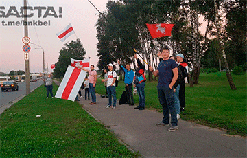 Жители Шабанов традиционно вышли на протест