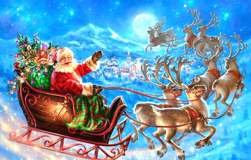 Санта-Клаус начал свое путешествие
