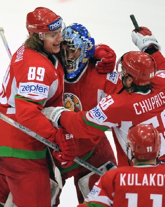Сборная Беларуси по хоккею разгромила команду Словении в матче Кубка Полесья