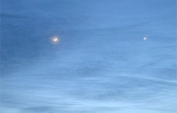 Фотофакт: гомельчанин заснял яркую Венеру над Сожем