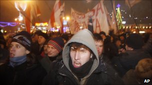 Акция протеста в центре Минска