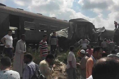 Из-за столкновения поездов в Египте погибли 28 человек