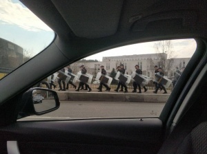 По Минску передвигаются экипированные силовики. Что говорят в МВД?