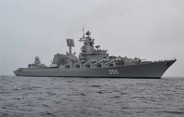 Появилось видео инцидента с российским крейсером «Маршалом Устиновым»