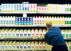 Импортные молочные продукты подорожают на 20%