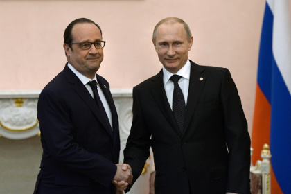 Путин и Олланд обсудили тему «Мистралей»