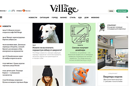 The Village изменил дизайн сайта