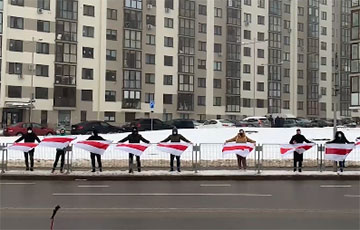 Жители «Маяка Минска» вышли на акцию солидарности