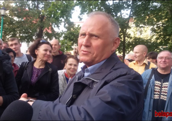 За акцию прошедшую в Минске на Лебедько, Некляева и Статкевича составлены протоколы