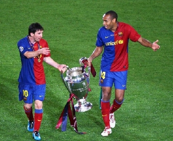 Футболисты испанской "Барселоны" выиграли финал Лиги чемпионов