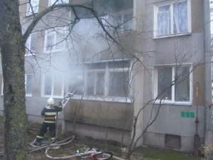 Пожар в Гродно: 11 жильцов эвакуированы