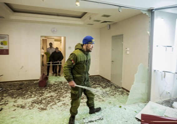 Белорус задержан за разгром российского банка в Киеве