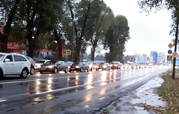 Минчане протестуют на улице Тимирязева