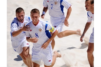 Сборная Беларуси по пляжному футболу стала третьей на международном турнире в Витебске