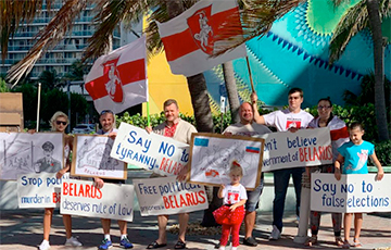 Во Флориде прошла акция против диктатуры в Беларуси