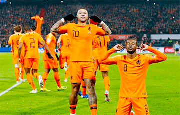 ЧЕ-2020: Каждый из 10 ведущих игроков сборной Голландии стоит дороже, чем весь состав Беларуси