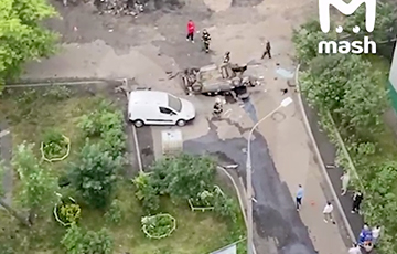 На северо-западе Москвы взорвалась машина