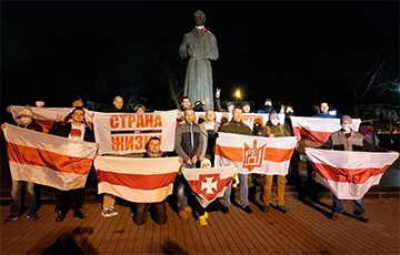 Белорусы Киева, Санкт-Петербурга и Москвы вышли на акции солидарности со своими земляками