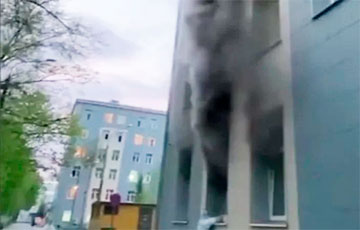 Пожар в московской больнице для инфицированных коронавирусом попал на видео