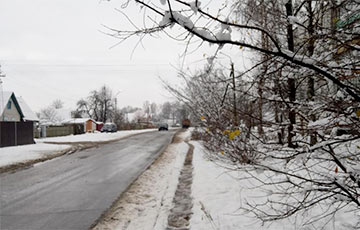 В Могилев пришла настоящая зима