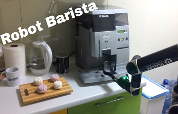Белорусы сделали робота, который готовит кофе