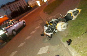 В Минске во время погони ГАИ таранила мотоциклиста?