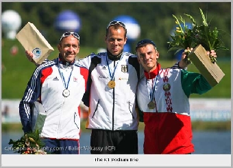 Белорусская каноэ-четверка выиграла золото на дистанции 1000 м на чемпионате мира в Венгрии